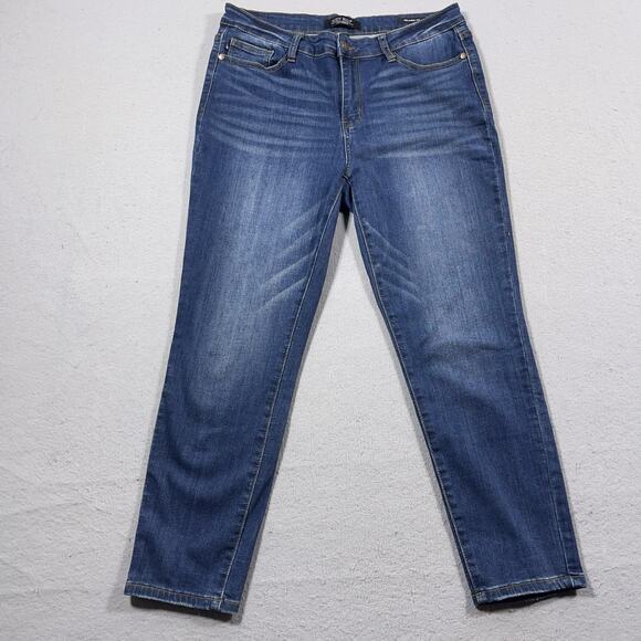 Judy Blue Jeans Women 31 Abby Relaxed Fit Mid Rise Medium Vintage Wash Denim‎ - Picture 1 of 11